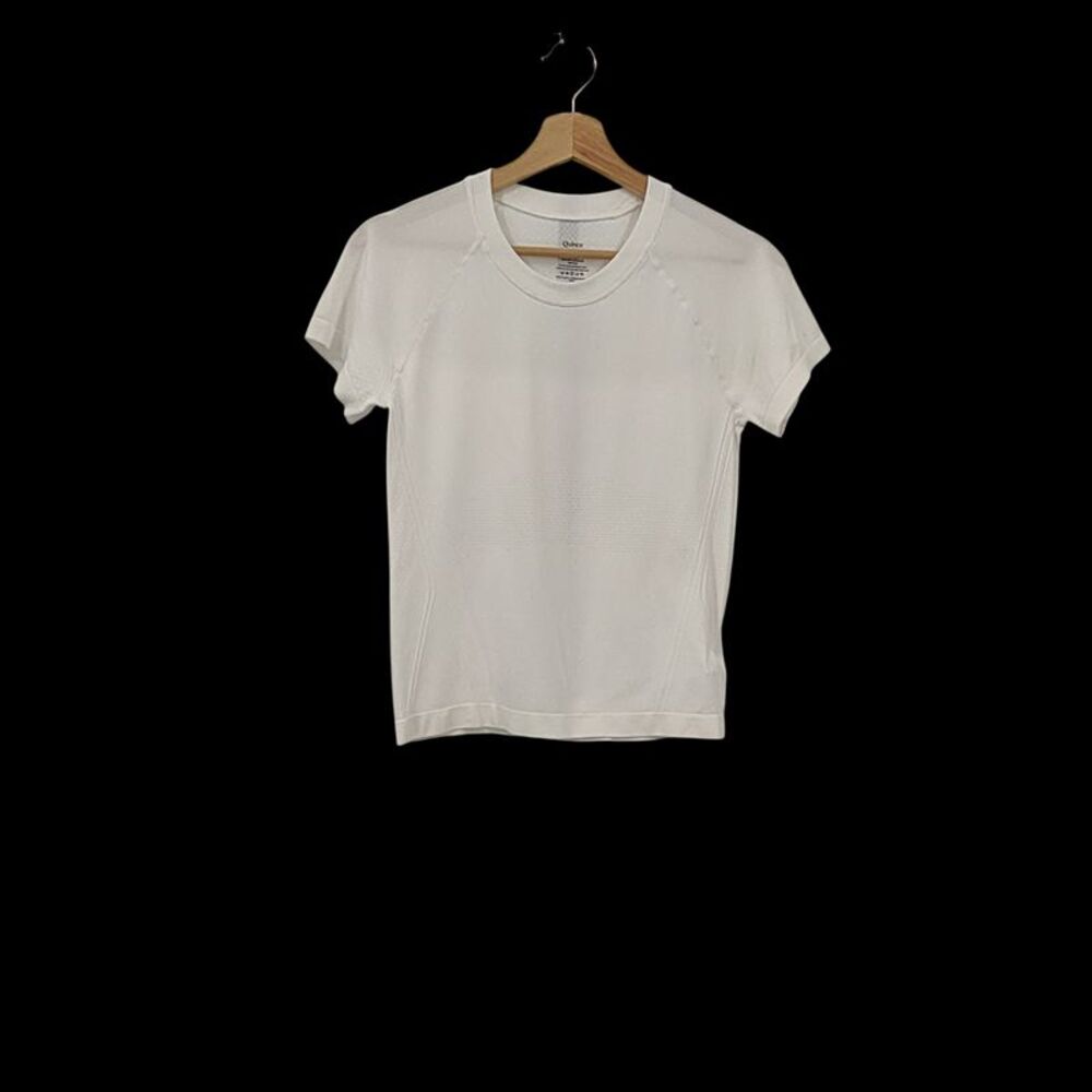 Quince Women Crew Neck Seamless Short-Sleeve T-Shirt Sleeved Top White S